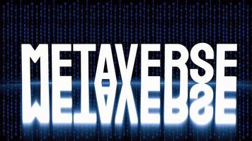 The metaverse glow in the dark for technology  or business concept 3d rendering photo