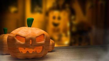The pumpkin jack for halloween holiday concept 3d rendering. photo