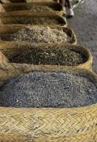 Medicinal herbs in a market photo