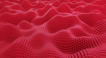 Abstract red background with cubes pattern. photo