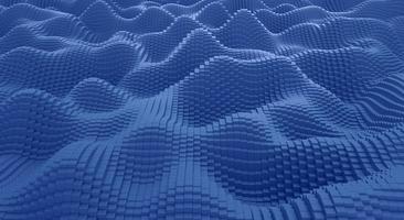 Abstract blue background. Sea of cubes pattern. photo