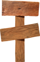 Wooden sign isolated png