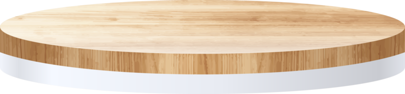 Wooden product display podium png