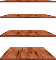 collection of wooden shelves on an isolated white background, Objects with Clipping Paths for design work png