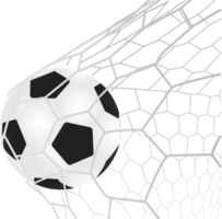 pallone da calcio in porta con rete png