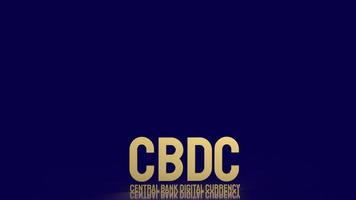 cddc or central bank digital currency gold text for business concept 3d rendering photo