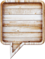 Holzschild mit Sprechblasen-Template-Design png