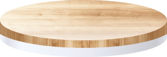 Wooden product display podium png