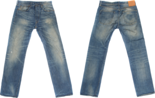 jeans frente e verso isolado png