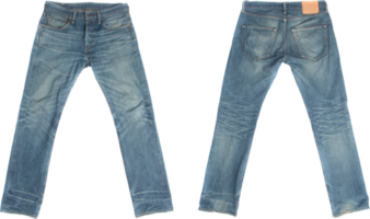 Jeans vorne und hinten isoliert png