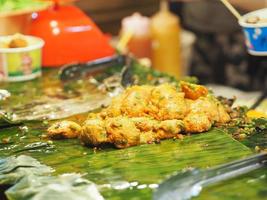 Fried Fish cake Thai cooking photo