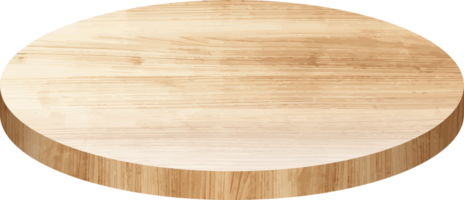Wooden product display podium png