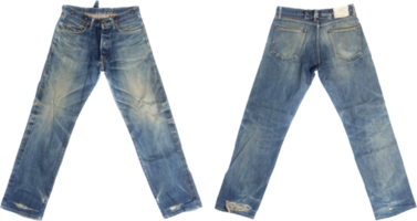 Jeans vorne und hinten isoliert png