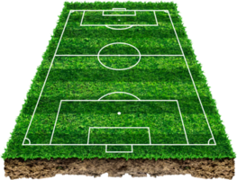 campo de futebol 3d isolado png