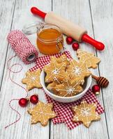 Christmas ginger and honey cookies photo