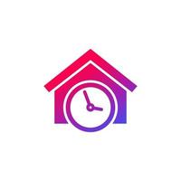 house booking time icon, vector