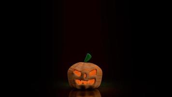 pumpkin lantern  for halloween  concept 3d rendering photo