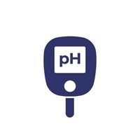 ph meter icon on white vector
