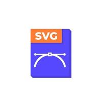 svg file icon, scalable vector graphics format