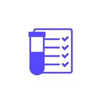 water testing icon on white vector
