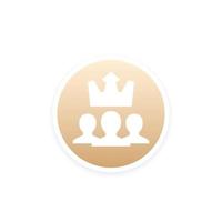 VIP members icon for web vector