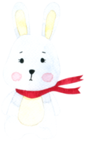 rabbit cartoon cute watercolor png