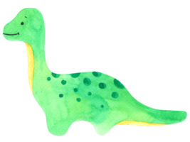 aquarela fofa de desenho animado de dinossauro png