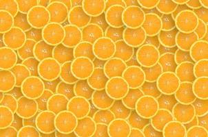 Pattern of orange citrus slices. Citrus flat lay photo