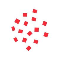 forma abstracta vectorial. manchas rojas. puntos modernos. salpicaduras abstractas. vector