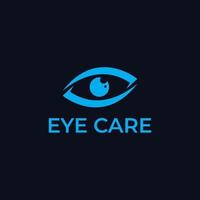 diseño de logotipo de empresa moderna de cuidado de ojos vector