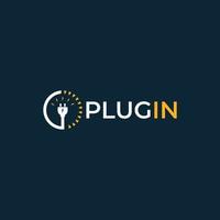 Plug-in electrical logo design vector file