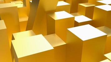 The gold column for abstract background  3d rendering photo