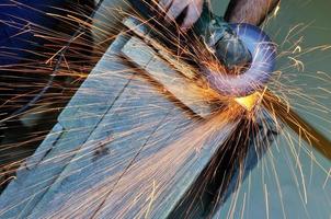 chispas de trabajadores de la industria foto