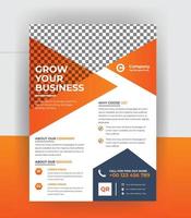 Business corporate flyer and brochure cover page design template vector