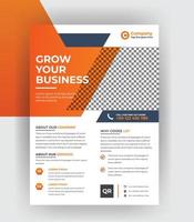 Business corporate flyer and brochure cover page design template vector