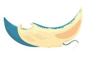 stingray sea life vector