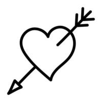 Trendy vector design of cupid heart