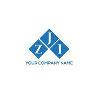 ZJI letter logo design on WHITE background. ZJI creative initials letter logo concept. ZJI letter design. vector