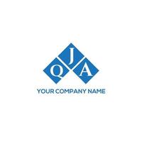 diseño de logotipo de letra qja sobre fondo blanco. concepto de logotipo de letra de iniciales creativas qja. diseño de letras qja. vector