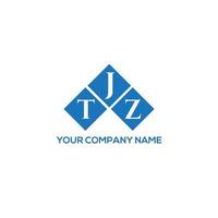 TJZ letter logo design on WHITE background. TJZ creative initials letter logo concept. TJZ letter design. vector