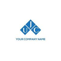 UJC letter logo design on WHITE background. UJC creative initials letter logo concept. UJC letter design. vector