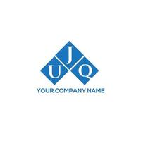 UJQ creative initials letter logo concept. UJQ letter design.UJQ letter logo design on WHITE background. UJQ creative initials letter logo concept. UJQ letter design. vector