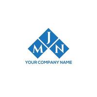 MJN letter logo design on WHITE background. MJN creative initials letter logo concept. MJN letter design. vector