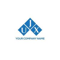 diseño de logotipo de letra ujx sobre fondo blanco. ujx creative iniciales carta logo concepto. diseño de letras ujx. vector