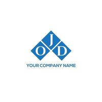 JOD letter logo design on WHITE background. JOD creative initials letter logo concept. JOD letter design. vector