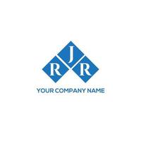 RJR letter logo design on WHITE background. RJR creative initials letter logo concept. RJR letter design. vector