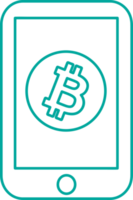 Bitcoin icon sign symbol design png