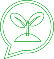 plant boom pictogram concept teken ontwerp png