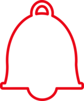 design de símbolo de sinal de ícone de sino png