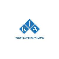 KJA letter logo design on WHITE background. KJA creative initials letter logo concept. KJA letter design. vector